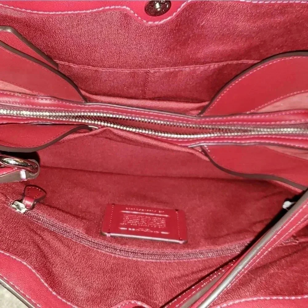 NEW, ‎COACH brand,  Red Wine/burgandy color,  shoudler bag - Picture 4 of 16